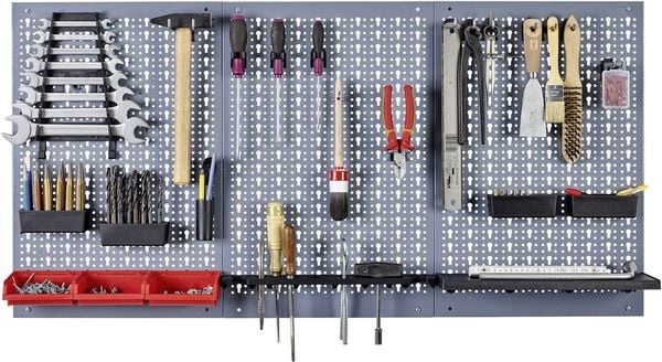 Küpper 70100 Stahlblech-Lochwand 3-teilig (B x H) 120cm x 60cm 1St.