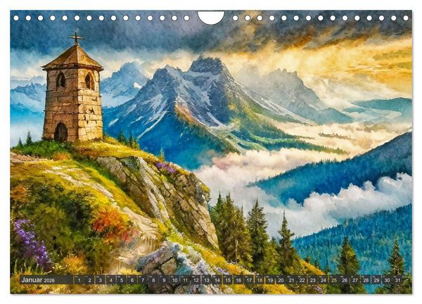 Produktbild: Pl&auml;tze zum Tr&auml;umen (Wandkalender 2026 DIN A4 quer), CALVENDO Monatskalender