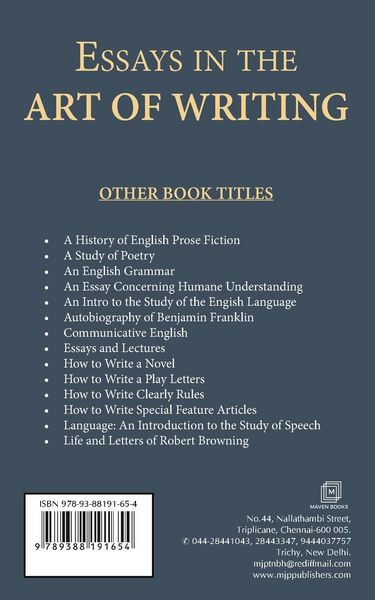 Produktbild: Essays in THE ART OF WRITING