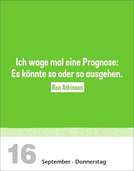 Produktbild: Lattenknaller Tagesabrei&szlig;kalender 2027 - Die witzigsten Fu&szlig;ballerspr&uuml;che