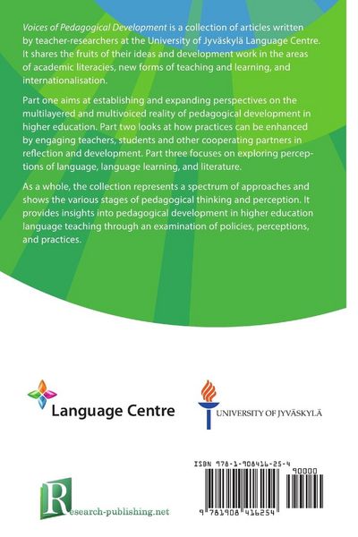 Produktbild: Voices of pedagogical development - Expanding, enhancing and exploring higher education language learning