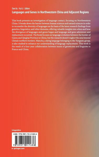Produktbild: Languages and Genes in Northwestern China and Adjacent Regions