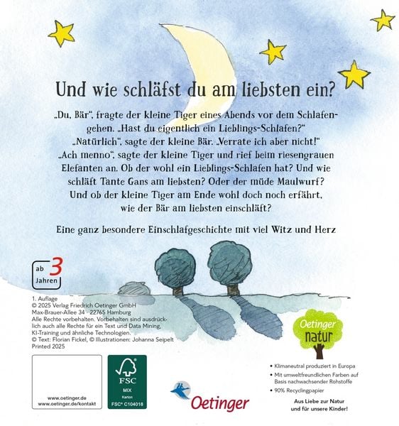 Produktbild: Nach einer Figurenwelt von Janosch. Mit dir schlaf ich am liebsten ein