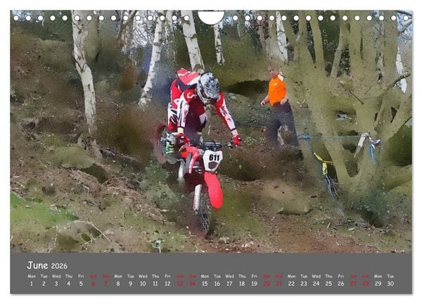 Produktbild: Enduro Racing (Wall Calendar 2026 DIN A4 landscape), CALVENDO 12 Month Wall Calendar