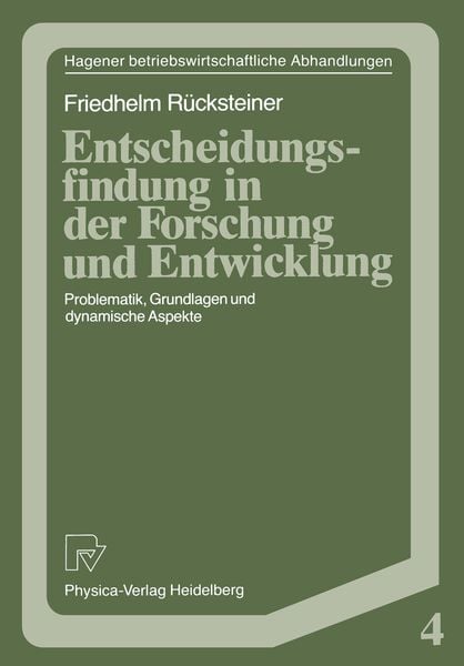 Produktbild: Entscheidungsfindung in der Forschung und Entwicklung