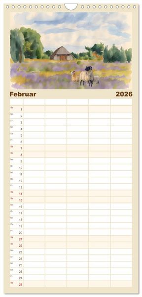 Produktbild: Familienplaner 2026 - Zauberhaftes L&uuml;neburg mit 5 Spalten (Wandkalender, 21 x 45 cm) CALVENDO