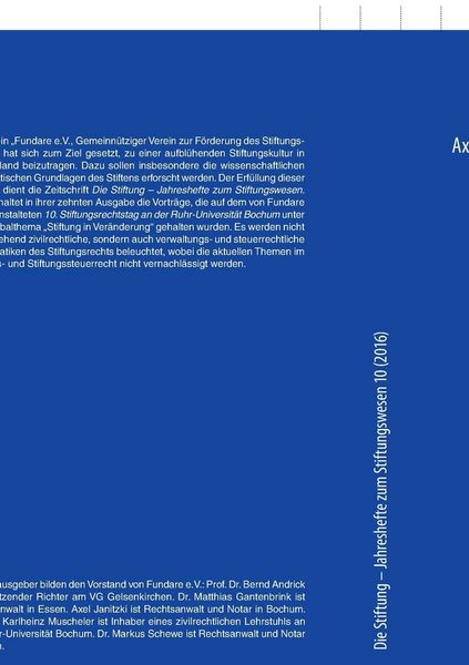 Produktbild: Die Stiftung