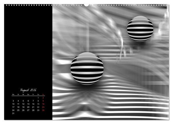 Produktbild: Optische Kunst im Quadrat (Wandkalender 2026 DIN A2 quer), CALVENDO Monatskalender