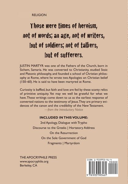 Produktbild: The Writings of Justin Martyr