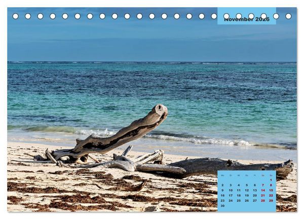 Produktbild: Ein Paradies aus Sand und Meer (Tischkalender 2026 DIN A5 quer), CALVENDO Monatskalender