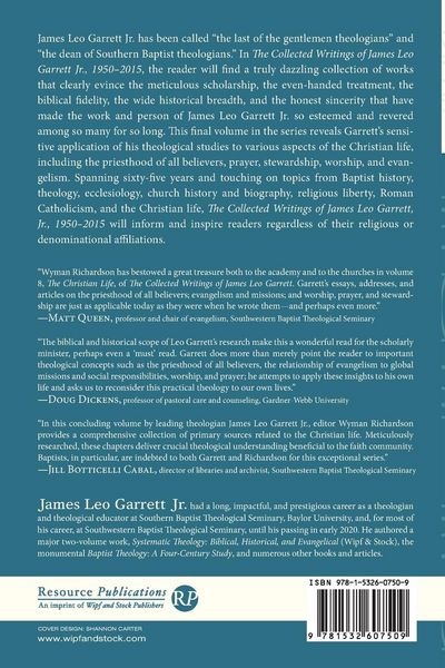 Produktbild: The Collected Writings of James Leo Garrett Jr., 1950-2015