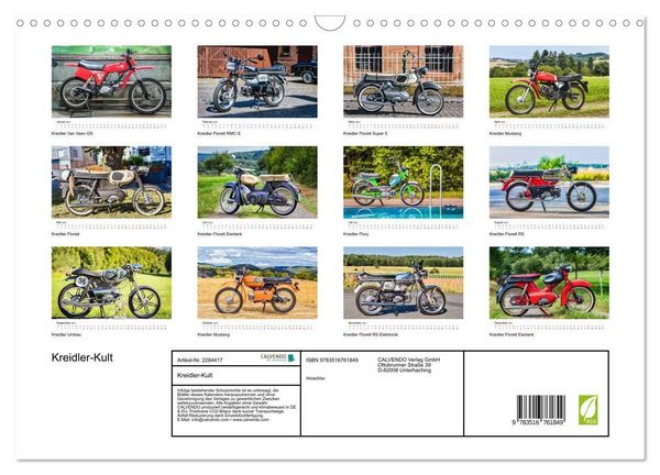 Produktbild: Kreidler-Kult (Wandkalender 2027 DIN A3 quer), CALVENDO Monatskalender