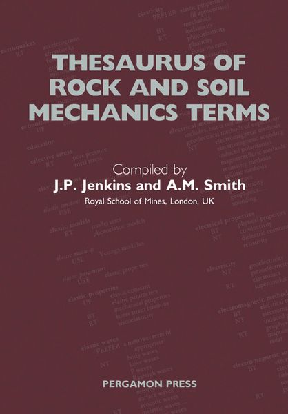Produktbild: Thesaurus of Rock and Soil Mechanics Terms