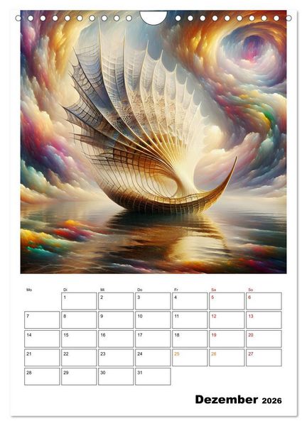Produktbild: Geflochtene Kunstwelten (Wandkalender 2026 DIN A4 hoch), CALVENDO Monatskalender