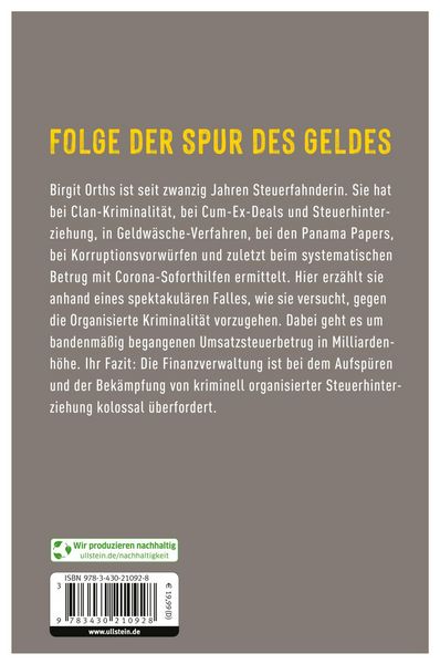 Produktbild: Als Steuerfahnderin auf der Spur des Geldes