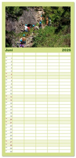 Produktbild: Familienplaner 2026 - &Icirc;le de la R&eacute;union - Das franz&ouml;sische Paradies im Indischen Ozean mit 5 Spalten (Wandkalender, 21 x 45 cm) CALVENDO