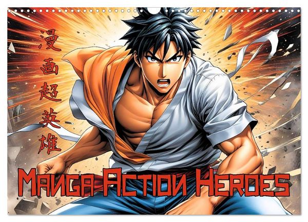 Produktbild: Manga Action Heroes (Wandkalender 2026 DIN A3 quer), CALVENDO Monatskalender