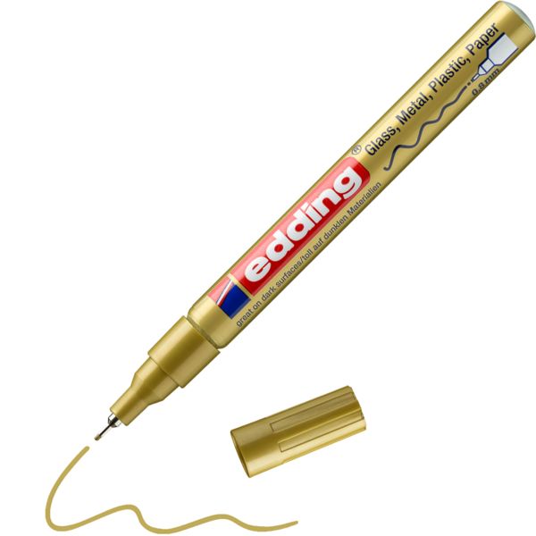 Produktbild: edding Glanzlackmarker 780 gold 0,8mm