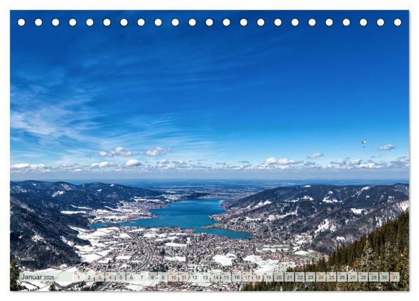 Produktbild: Malerischer Tegernsee (Tischkalender 2026 DIN A5 quer), CALVENDO Monatskalender