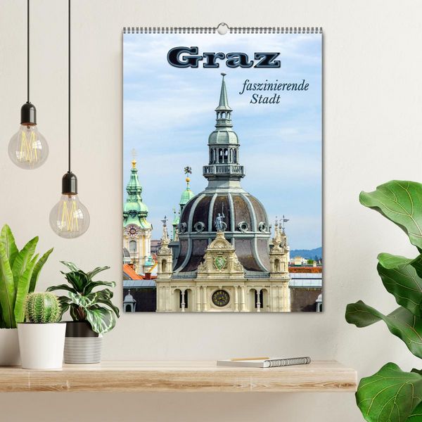 Produktbild: Graz - faszinierende Stadt (Wandkalender 2026 DIN A2 hoch), CALVENDO Monatskalender