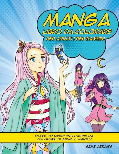 Produktbild: Manga libro da colorare per adulti i per bambini