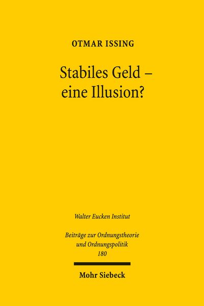Produktbild: Stabiles Geld - eine Illusion?