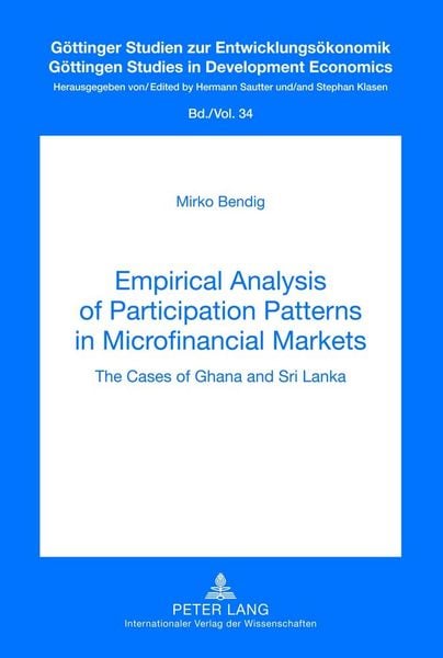 Produktbild: Empirical Analysis of Participation Patterns in Microfinancial Markets
