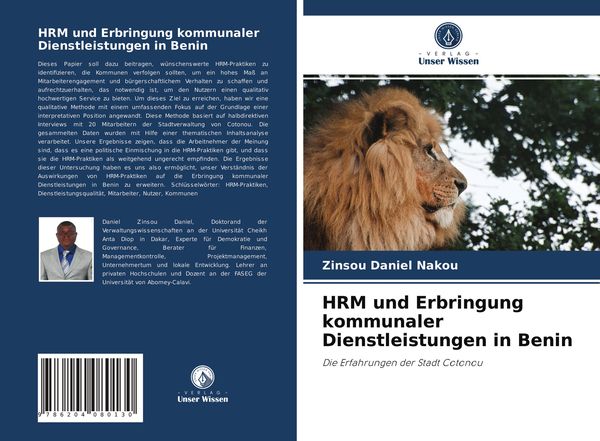 Produktbild: HRM und Erbringung kommunaler Dienstleistungen in Benin