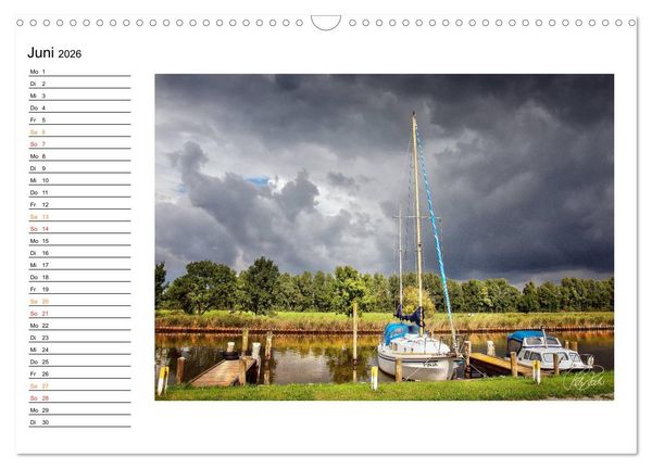 Produktbild: Friesland - am Vareler Hafen (Wandkalender 2026 DIN A3 quer), CALVENDO Monatskalender