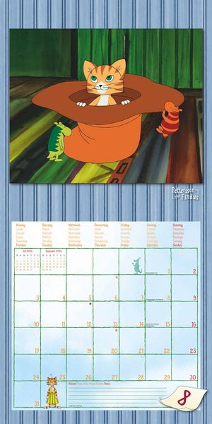 Produktbild: Pettersson & Findus 2026 - Broschürenkalender 30x30 cm (30x60 geöffnet) - Kalender mit Platz für Notizen - mit herausnehmbarem Poster - Wandkalender