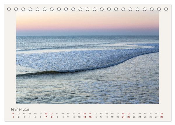 Produktbild: La mer sous le ciel (Calendrier de bureau 2026 DIN A5 vertical), CALVENDO calendrier mensuel