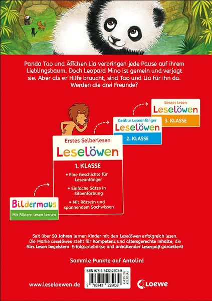 Produktbild: Lesel&ouml;wen 1. Klasse - Ein Panda in der Dschungelschule