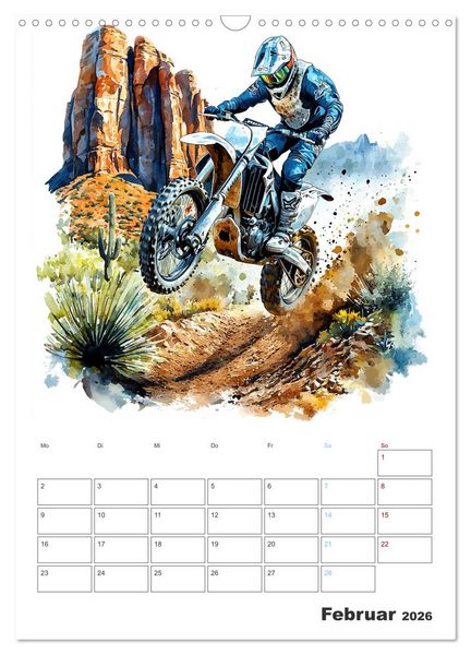 Produktbild: Motocross - Der Sport f&uuml;r echte Abenteurer (Wandkalender 2026 DIN A3 hoch), CALVENDO Monatskalender