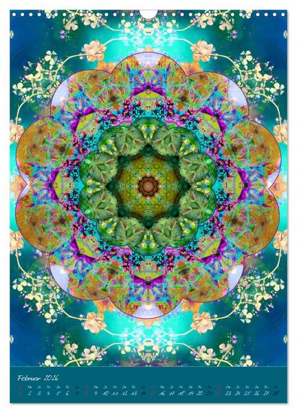 Produktbild: FLORALE MANDALAS (Wandkalender 2026 DIN A3 hoch), CALVENDO Monatskalender