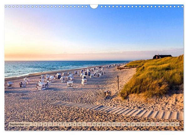 Produktbild: STRANDLUST Nordseeinsel Sylt (Wandkalender 2027 DIN A3 quer), CALVENDO Monatskalender