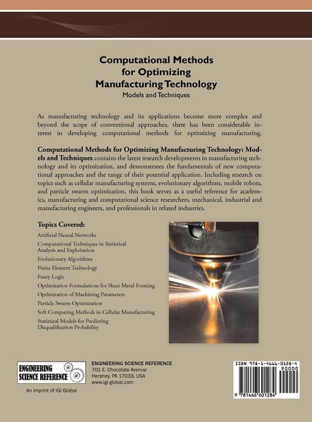 Produktbild: Computational Methods for Optimizing Manufacturing Technology