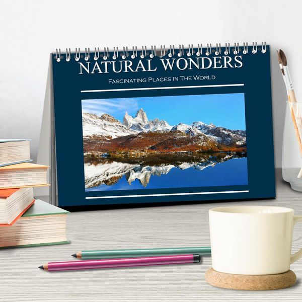 Produktbild: Natural Wonders, Fascinating Places in The World (Desk Calendar 2026 DIN A5 landscape), CALVENDO 12 Month DeskCalendar