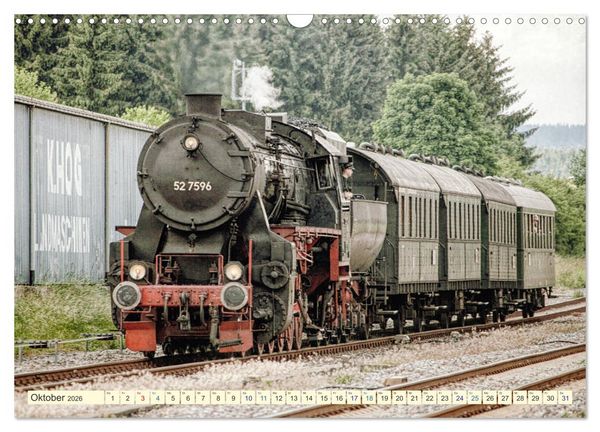 Produktbild: Dampfloks - eindrucksvolle Lokomotiven (Wandkalender 2026 DIN A3 quer), CALVENDO Monatskalender