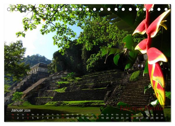 Produktbild: Von Mexiko nach Panama in 12 Monaten (Tischkalender 2026 DIN A5 quer), CALVENDO Monatskalender