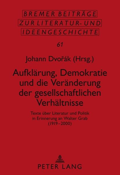 Produktbild: Aufklaerung, Demokratie und die Veraenderung der gesellschaftlichen Verhaeltnisse