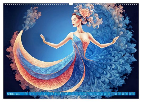 Produktbild: Wundervolle Tanzschwingungen (Wandkalender 2026 DIN A2 quer), CALVENDO Monatskalender