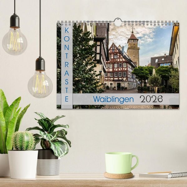 Produktbild: Kontraste Waiblingen (Wandkalender 2026 DIN A4 quer), CALVENDO Monatskalender