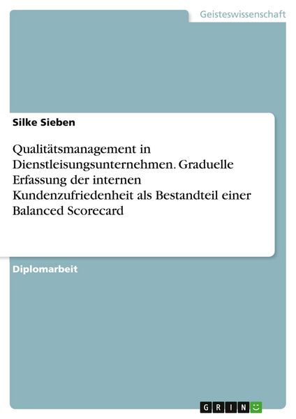 Produktbild: Sieben, S: Qualit&auml;tsmanagement in Dienstleisungsunternehmen.