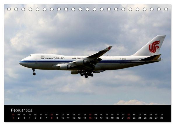 Produktbild: Internationale Frachtflugzeuge (Tischkalender 2026 DIN A5 quer), CALVENDO Monatskalender