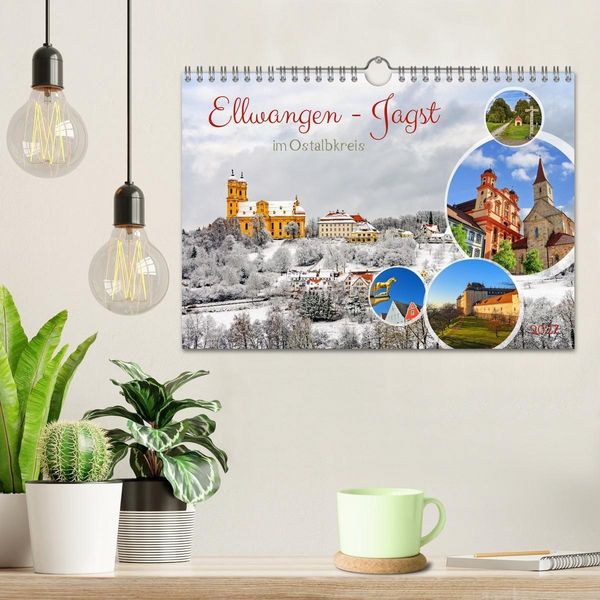 Produktbild: Ellwangen - Jagst im Ostalbkreis (Wandkalender 2027 DIN A4 quer), CALVENDO Monatskalender