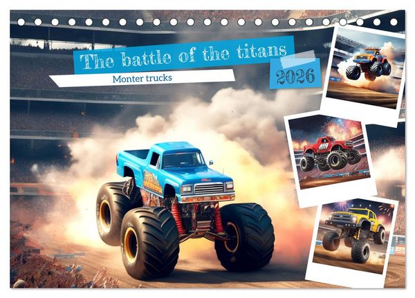 Produktbild: The battle of the titans (Desk Calendar 2026 DIN A5 landscape), CALVENDO 12 Month DeskCalendar