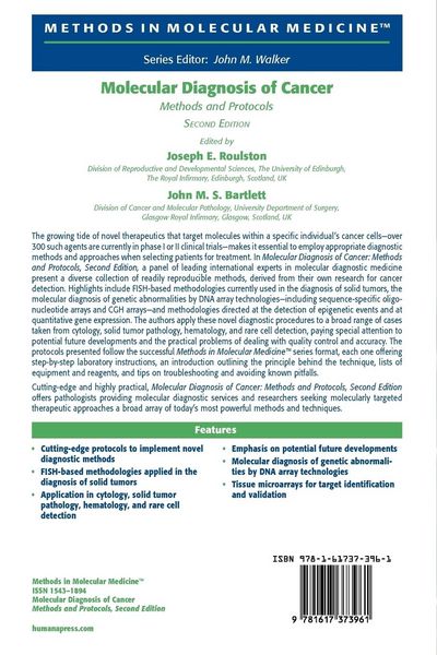 Produktbild: Molecular Diagnosis of Cancer