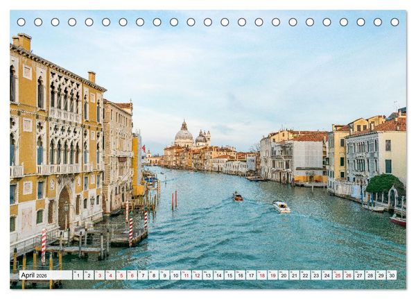 Produktbild: Venedig. Lagunenstadt in Italien (Tischkalender 2026 DIN A5 quer), CALVENDO Monatskalender