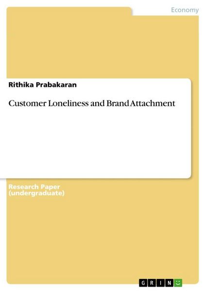 Produktbild: Customer Loneliness and Brand Attachment