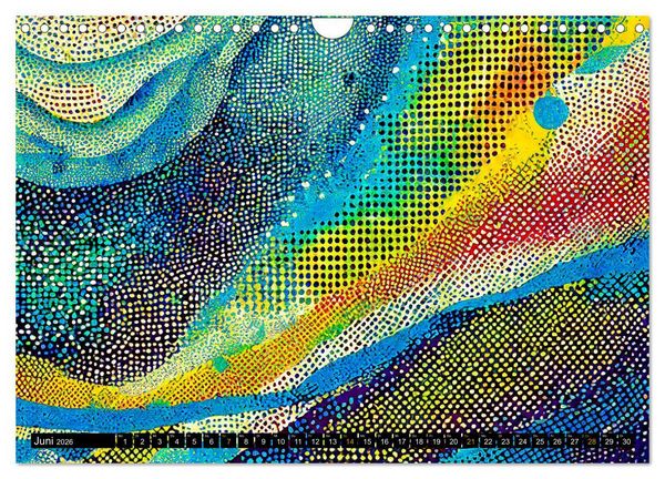 Produktbild: Abstrakte Farbdynamik (Wandkalender 2026 DIN A4 quer), CALVENDO Monatskalender